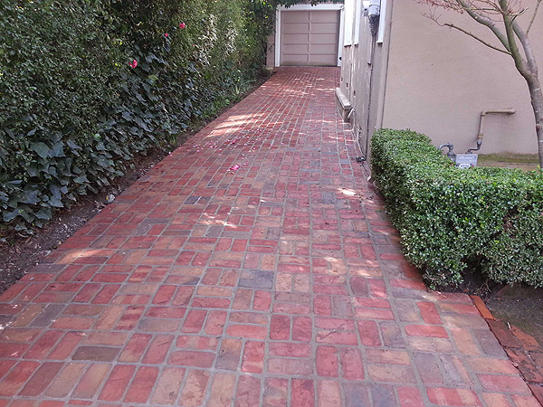 Brick driveway