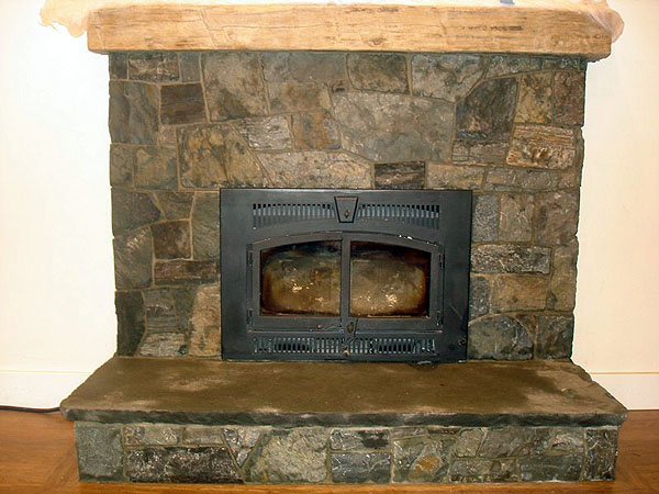 Montana Stone Fireplace