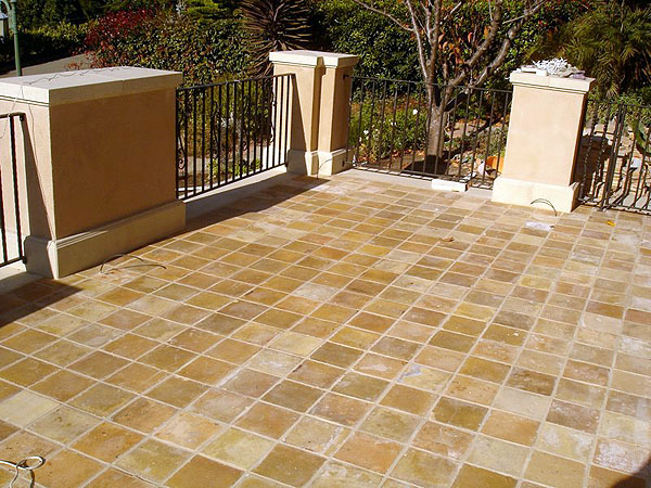 Antique French Clay Tile Patio, Oakland Hills, Oakland, CA